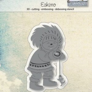 Joy! stencil eskimo Cutting & Embossing & Debossing 0982
