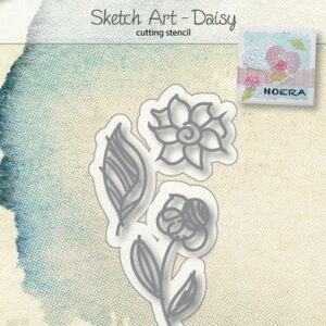 Joy! stencil sketch art - daisy 6002/1036