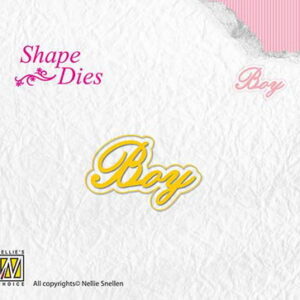 Nellie's Shape Dies text Boy/sd118