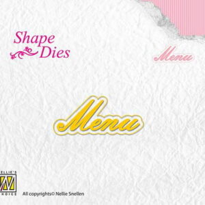 Nellie's Shape Dies text Menu/sd120