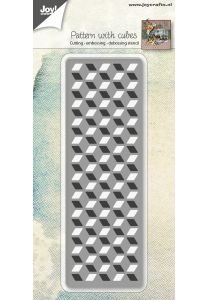 Snij-embos-debosstencil - Patroon met kubus 6002/0963