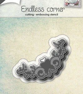 6002/0570 Snij-/Embossing stencil Eindeloze hoek sierlijk