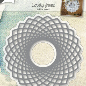 6002/0948 Snijstencil - Lovely Frame - Spirocirkel