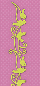 Shape Dies Lene Design border "birds" Nellie Snellen SDL042 140x25mm