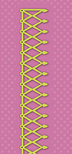 Shape Dies Lene Design border "fence" Nellie Snellen SDL043 130x21 mm