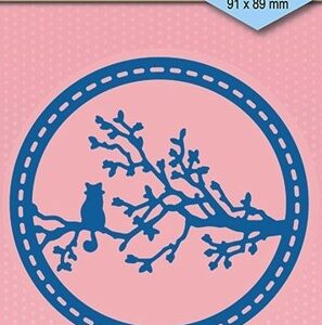 Shape Dies blue "Cat in tree" Nellie Snellen SDB020