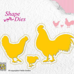Nellie's Shape Dies chicken family/sd123