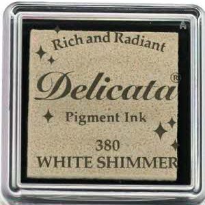 DE-SML-380 Delicata small inkpads White Shimmer