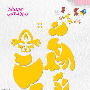 SD129 Shape Dies Lene Design build-up hen & rooster
