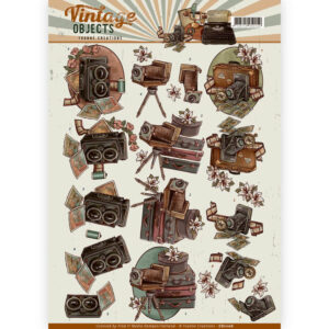 3D Knipvel - Yvonne Creations - Vintage Cameras cd11106
