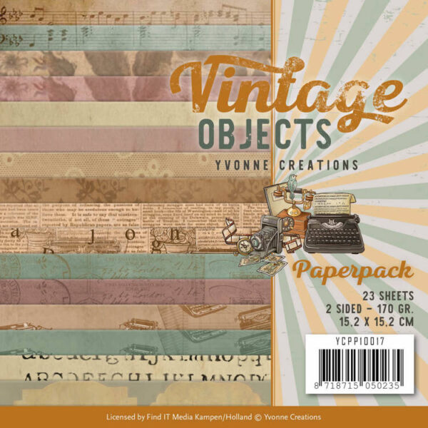 Paperpack - Yvonne Creations - Vintage Objects YCPP10017