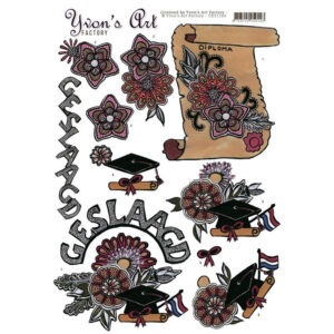 3D knipvel Yvon's Art Factory - Graduation cd11104