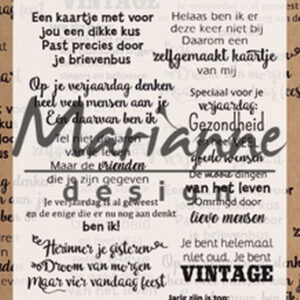 Clear stamp verjaardagsgedichtjes CS1006