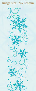 Border embossing folder Snowflakes 24x128mm LCR35.2670