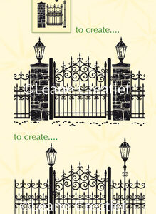 Combi clear stamp Garden gate LCR55.3110