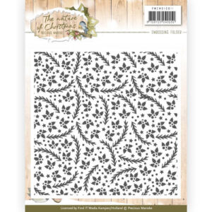 Embossing folder Marieke The nature of Christmas PMEMB10011