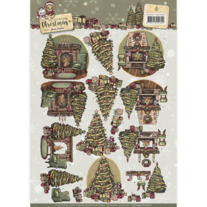 3D Knipvel - Yvonne Creations - Celebrating Christmas- Spirit  CD10957