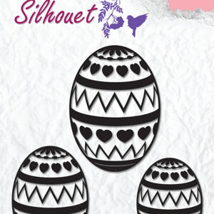 Clear Stamps silhouette "Easter Eggs" Nellie Snellen Sil028