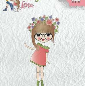 Nellie Snellen clearstamp Lena floral wreath CSLL004