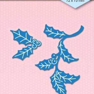 Shape Dies Blue Holly branch SDB058