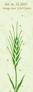 Border embossing folder Ear of Corn 23x123mm 35.2601