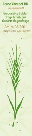 Border embossing folder Ear of Corn 23x123mm 35.2601