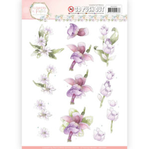 3D Pushout - Precious Marieke - Flowers in Pastels - Lilac Mist  SB10283
