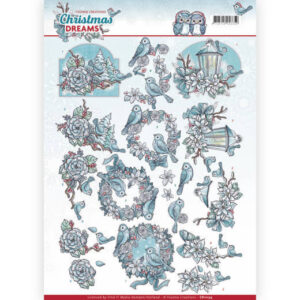 3D Knipvel - Yvonne Creations - Christmas Dreams - Christmas Birds cd11134
