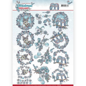 3D Knipvel - Yvonne Creations - Christmas Dreams - Christmas Animals  cd11135