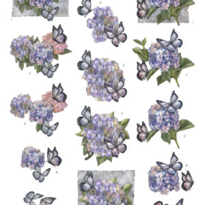 3D knipvel - Amy Design - Hortensias  CD11093