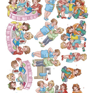 3D knipvel - Yvonne Creations - Bubbly Girls - crafting Girls   CD11161