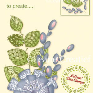 LeCreaDesign® clear stamp 3D Fantasy Flower 45.5435