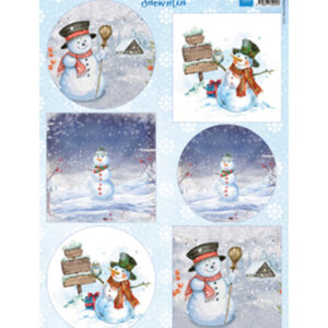 VK9569 - Snowmen circles & squares