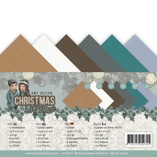Linnenpakket - A5 - Amy Design - Christmas Wishes  AD-A5-10016