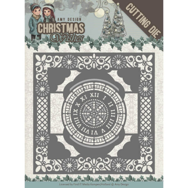 Dies - Amy Design - Christmas Wishes - Twelve O'clock frame  ADD10148
