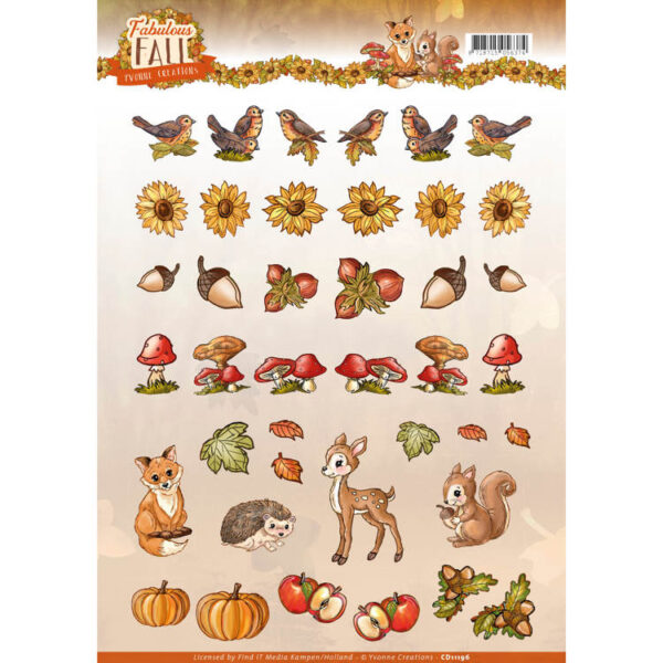 3D Knipvel - Yvonne Creations - Fabulous Fall - Mini  CD11196
