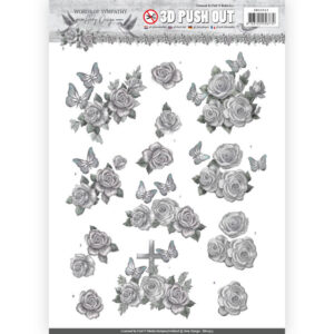 3D Pushout - Amy Design - Words of Sympathy - Sympathy Roses sb10313