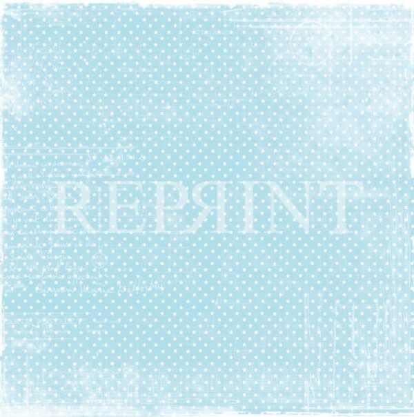 RPBC014 Basic 12x12 200 gram Vintage Lightblue Ministars