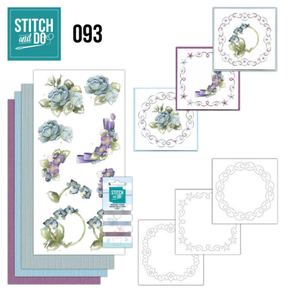 Stitch and Do Pakket 93 Winterbloemen