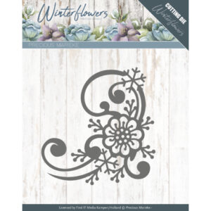 Dies - Precious Marieke - Winter Flowers - Snowflake flower corner  PM10144