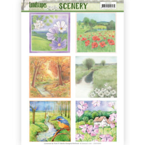 Die Cut Topper - Scenery - Jeanine's Art - Landscapes - Landscape Squaree cds10005