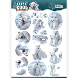 3D knipvel - Amy Design - Keep it Cool - Cool Polar Bears  CD11202