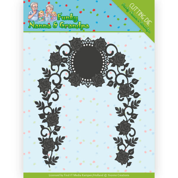 Dies - Yvonne Creations - Funky Nanna's - Floral Arch  YCD10158