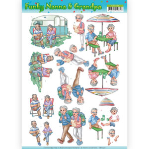 3D Knipvel - Yvonne Creations - Funky Nanna's - Vacation CD11240