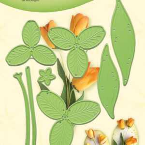 Leabilitie® Multi die flower 017 Tulip 3D snij en embossing mal Leane Creatief LCR45.5657