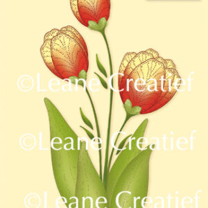 LeCreaDesign® clear stamp 3D Flower Tulip (combineren mogelijk met Leabilitie die 45.5657) Leane Creatief LCR55.5732