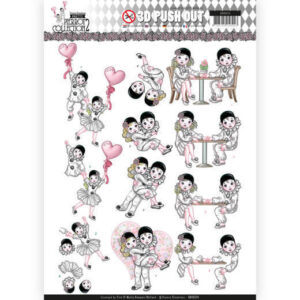 SB10324 3D Pushout - Yvonne Creations- Pretty Pierrot 2 - Love is in the Air