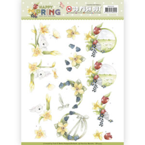 3D Pushout - Precious Marieke - Happy Spring - Happy Daffodils Precious Marieke SB10329