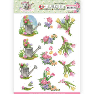 3D Pushout - Amy Design - Spring is Here - Tulips SB10332