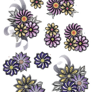 3D Knipvel - Yvon's Art - Flower Corsage  CD11271